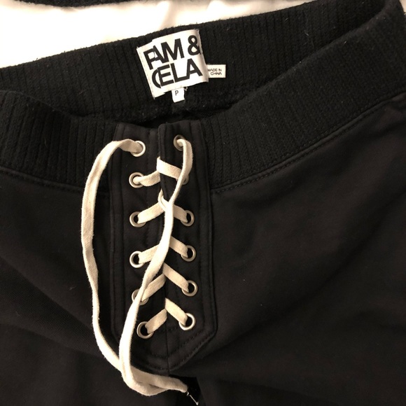 Pam & Gela distressed lace up sweatsuit set - Picture 6 of 9